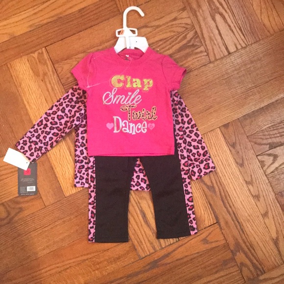 BNWT Baby girls 3 piece pink jogging suit sweat top and trousers Clothes 6 sizes